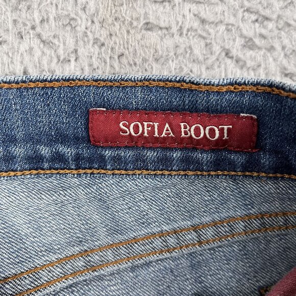 Lucky Brand Jeans Womens 2 Blue Sofia Boot Faded Low Rise Stretch - Picture 4 of 10